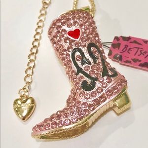 Betsey Johnson Crystal Western Boot